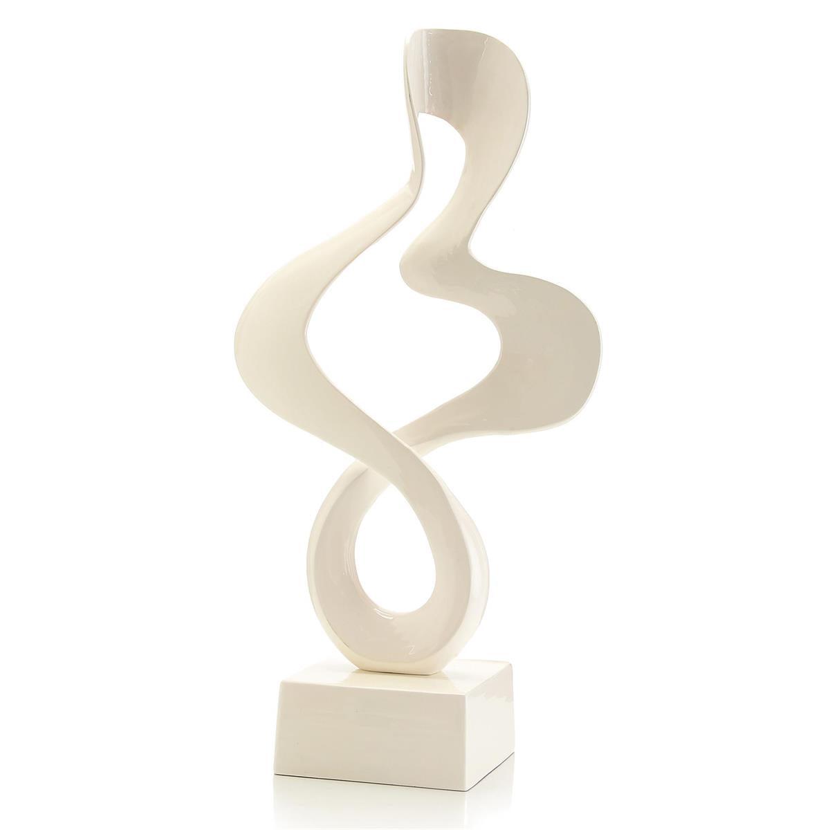 Cream Enamel Sculpture-John Richard-Sculptures & Objects-Artistic Elements