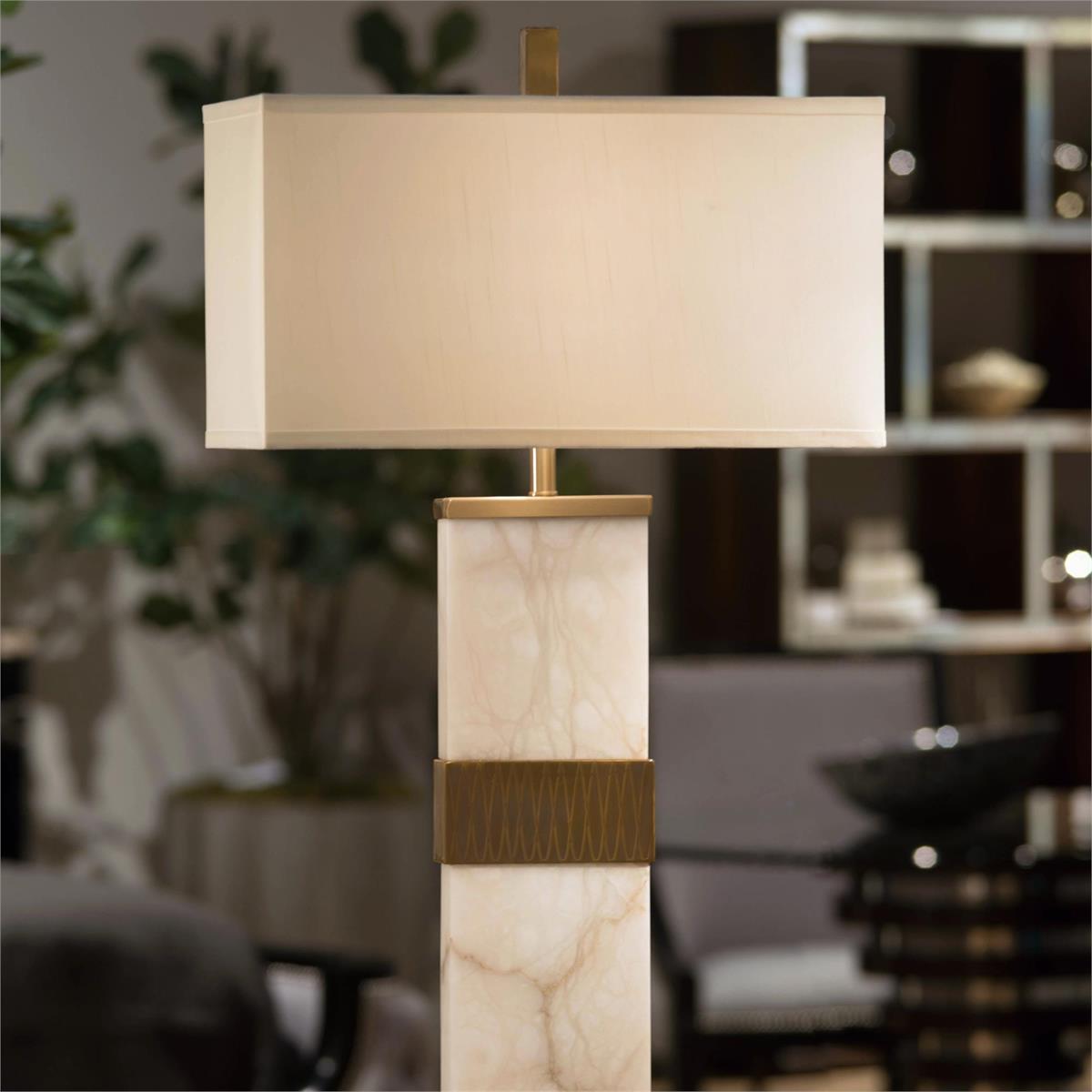 Alabaster Column Table Lamp-John Richard-Table Lamps-Artistic Elements