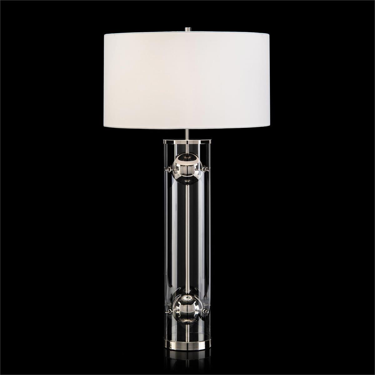 Nickel Acrylic Table Lamp-John Richard-Table Lamps-Artistic Elements