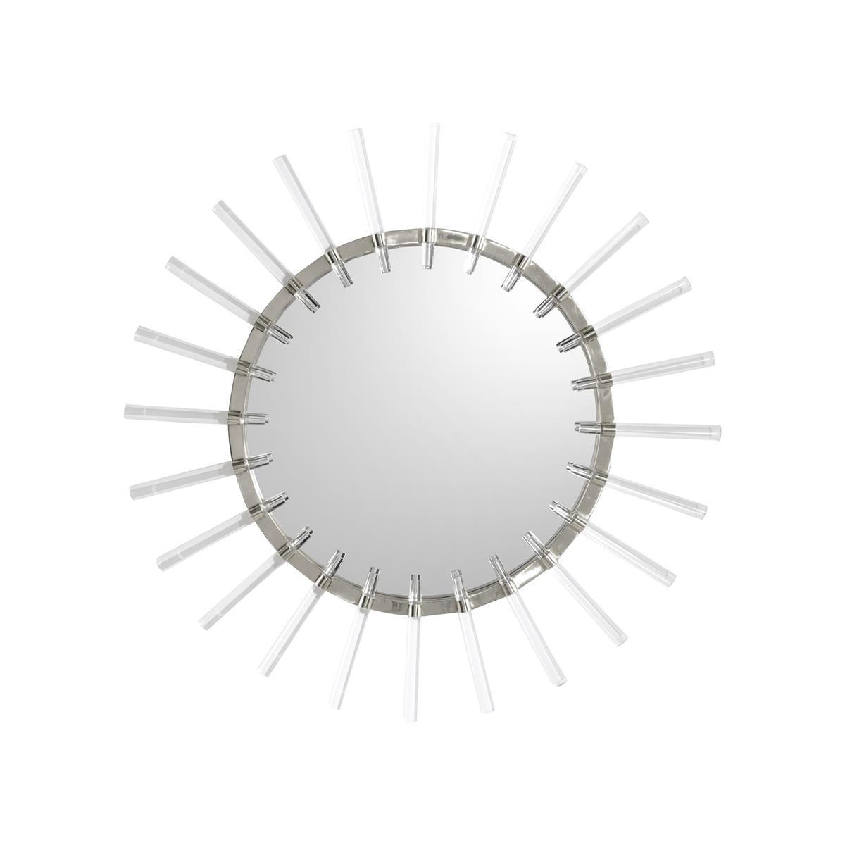 Cloe Mirror In Nickel-John Richard-Wall Mirrors-Artistic Elements