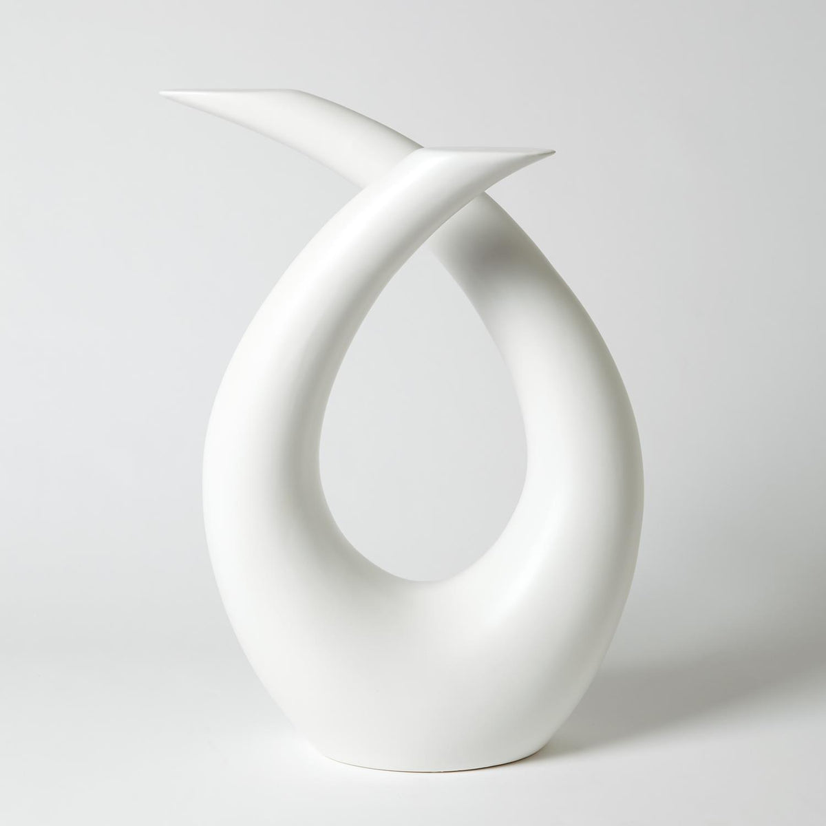 Loop Sculpture-Matte White-Global Views-Sculptures &amp; Objects-Artistic Elements