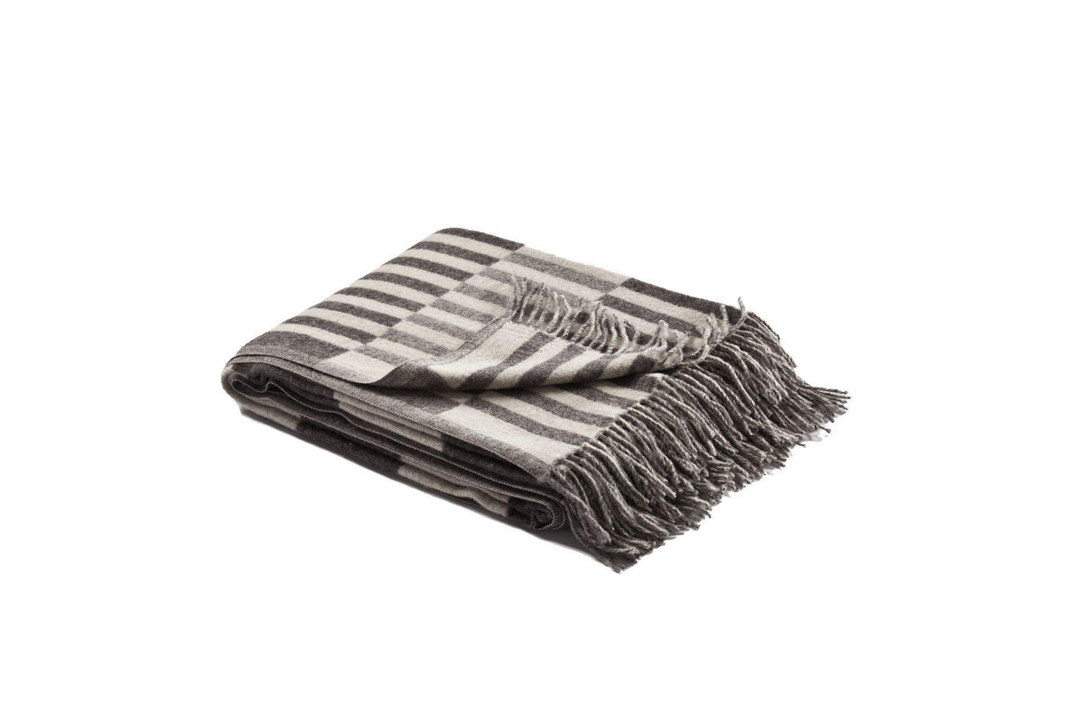 RILEY Woven Throw Grey-Fibre-Throw blankets-Artistic Elements