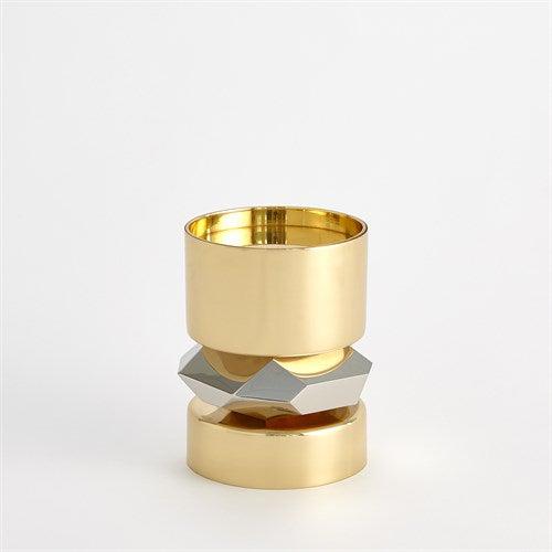 Romano Brass Candle Holders-Global Views-Candleholders-Artistic Elements