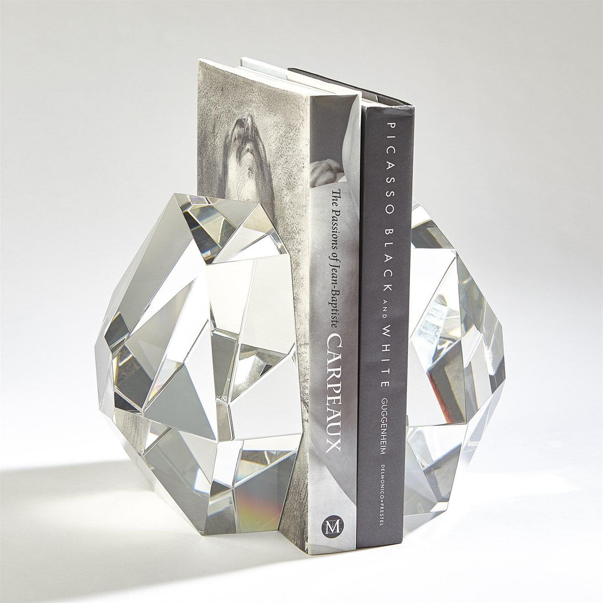 S/2 Crystal Bookends-Global Views-Office Accessories-Artistic Elements