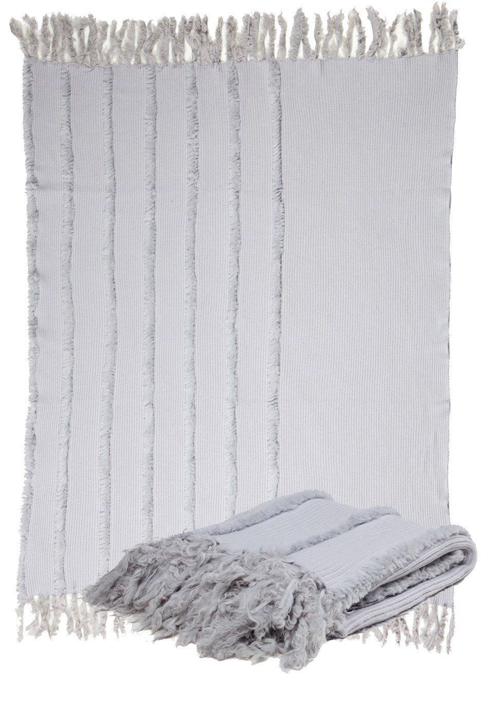 Throw Wool Rabbit Vertical 2 Glacier Grey-Fibre-Throw blankets-Artistic Elements