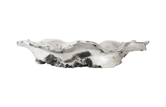 Cast Silver Burled Wood Bowl-Phillips Collection-Bowls-Artistic Elements